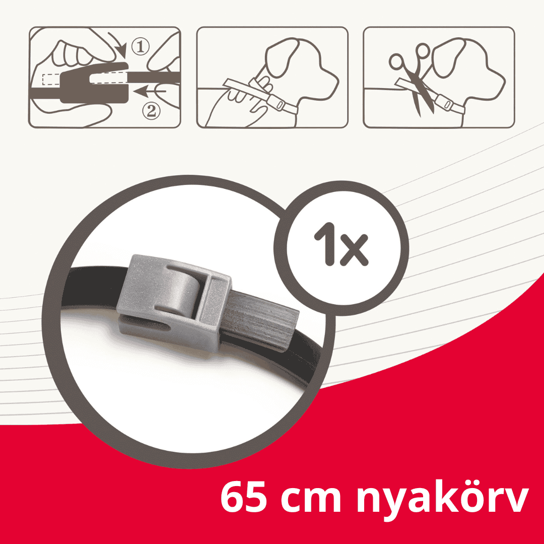 CaniShield kullancs- és bolhanyakörv kutyáknak L 65 cm