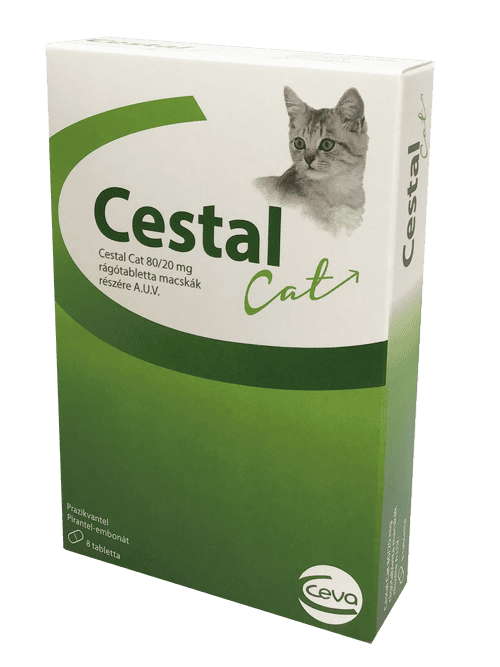 Cestal Cat rágótabletta – féreghajtó macskáknak 8 tabletta
