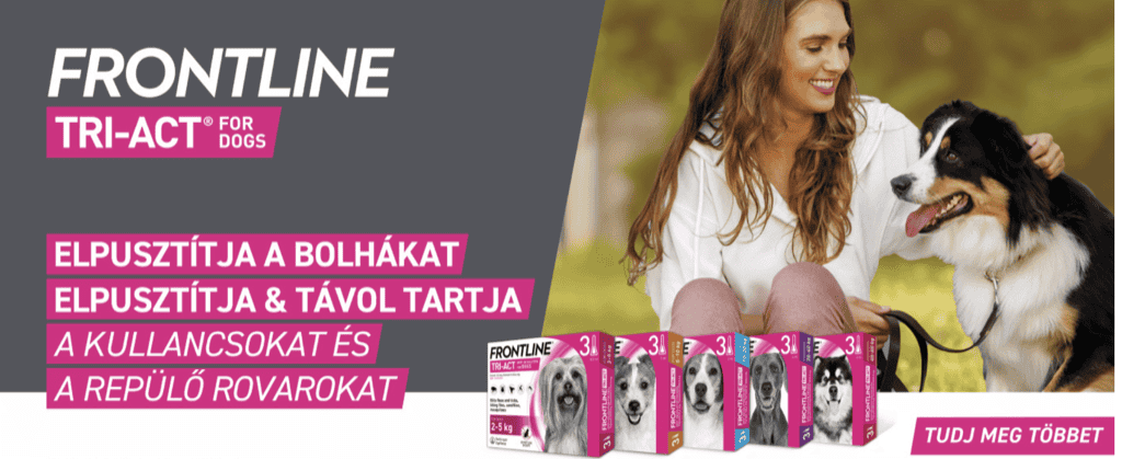Frontline Tri-Act Spot On XS – Mini kutyáknak (2–5 kg)