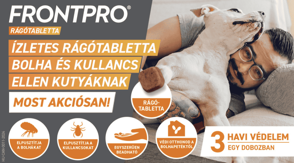 FrontPro rágótabletta 2–4 kg-os kutyáknak 3 db rágótabletta