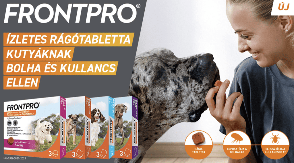 FrontPro rágótabletta 2–4 kg-os kutyáknak 3 db rágótabletta