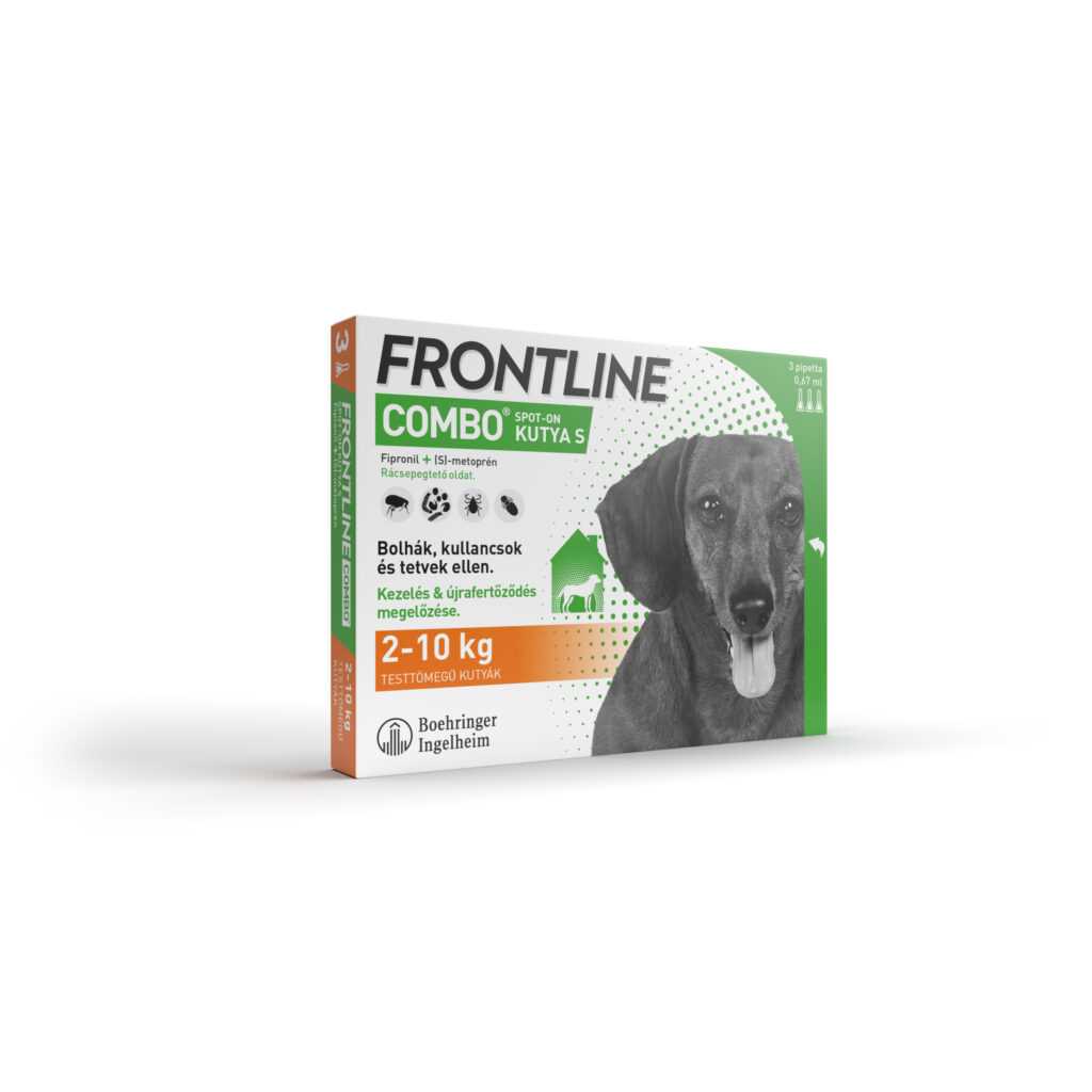 Frontline Combo S Spot On 2–10 kg tömegű kutyáknak