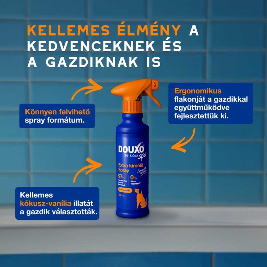 DOUXO SPA kifésülést segítő spray kutyáknak 295 ml