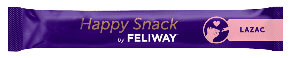 Happy Snack by FELIWAY - krémes, relaxáló macska jutalomfalat lazac ízesítés 6 db