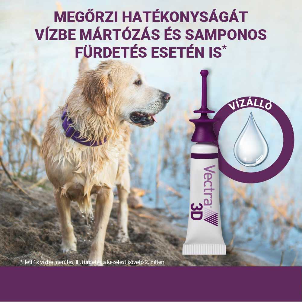 Vectra 3D Spot On 1,5-4 kg tömegű kutyáknak – Védelem szúnyog, kullancs és bolha ellen
