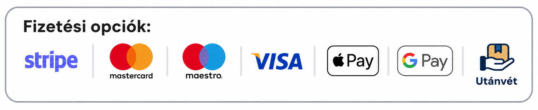 fizetesi módok állatpatika webshop
