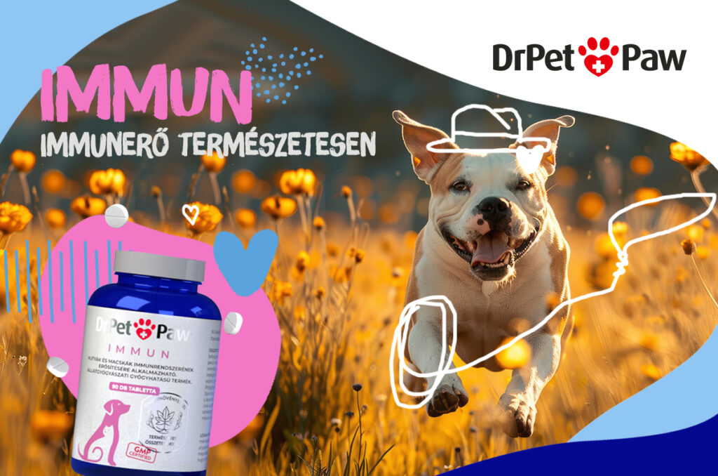 DrPetPaw Immun–Immunerősítő kutyáknak-macskáknak 90 tabletta