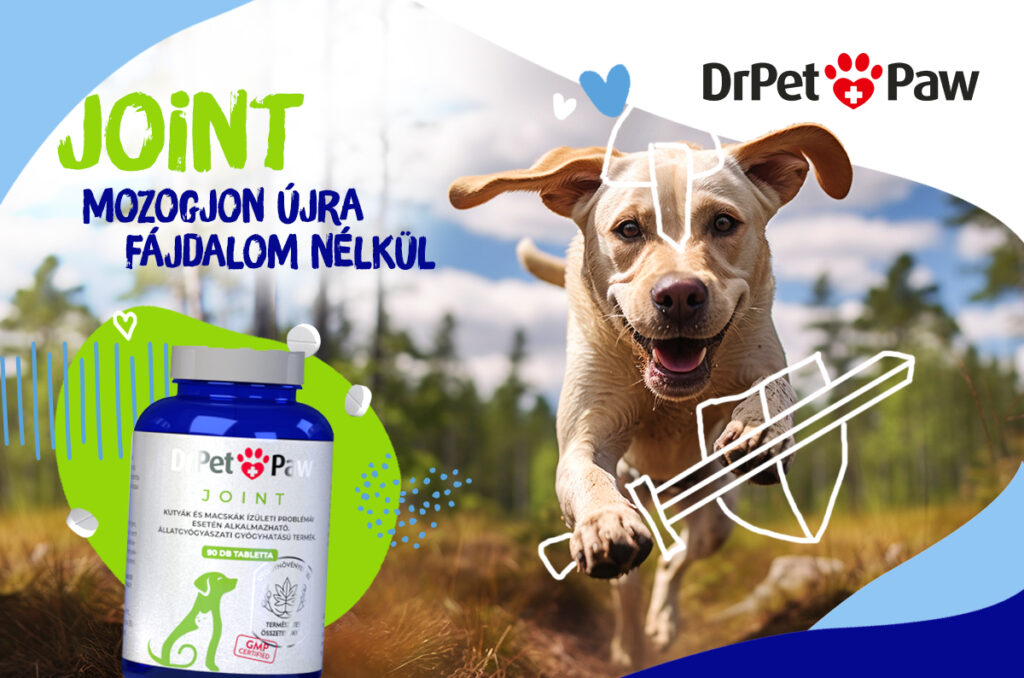DrPetPaw JOINT ízületvédő tabletta kutyáknak és macskáknak 90 tabletta