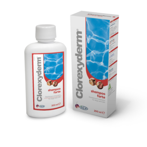 Clorexyderm Forte sampon 200 ml kutya macska